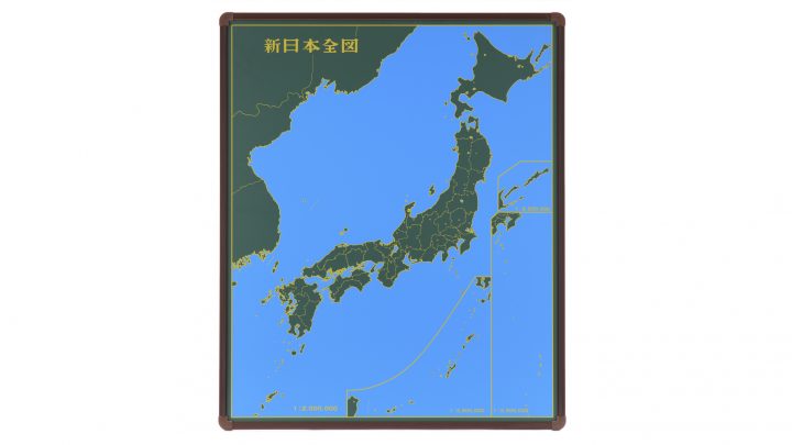 日本地図（黒板）
