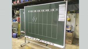 工場内に脚付き黒板を設置のアイキャッチ画像